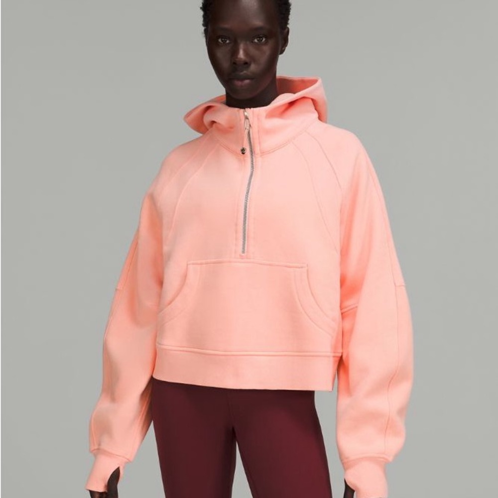 Lululemon SCUBA OVERSIZED HALF-ZIP HOODIE Dew Pink